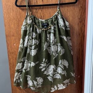 a.n.a Olive Floral Camisole